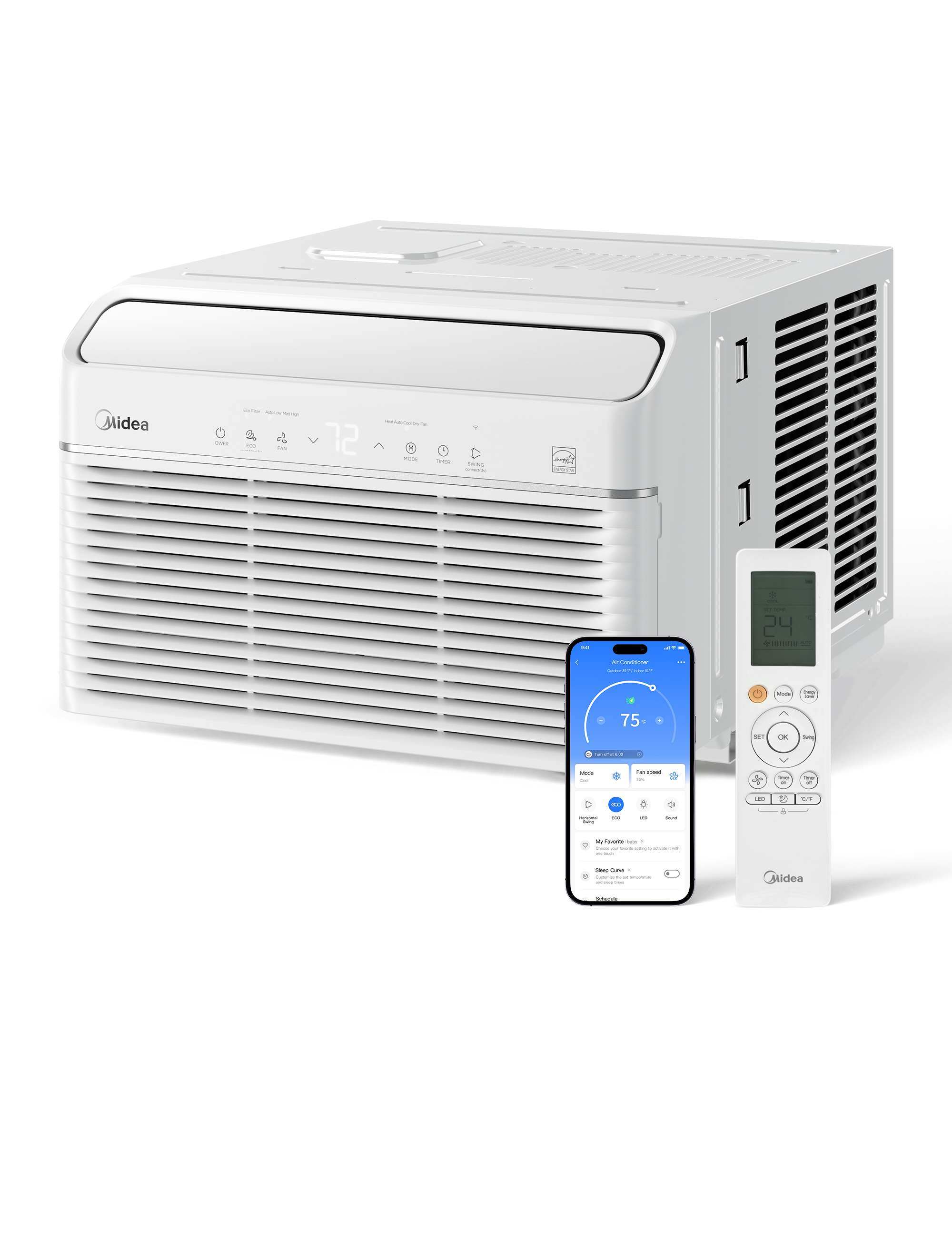 Btu Smart Inverter Air Conditioner Window Unit With Cool