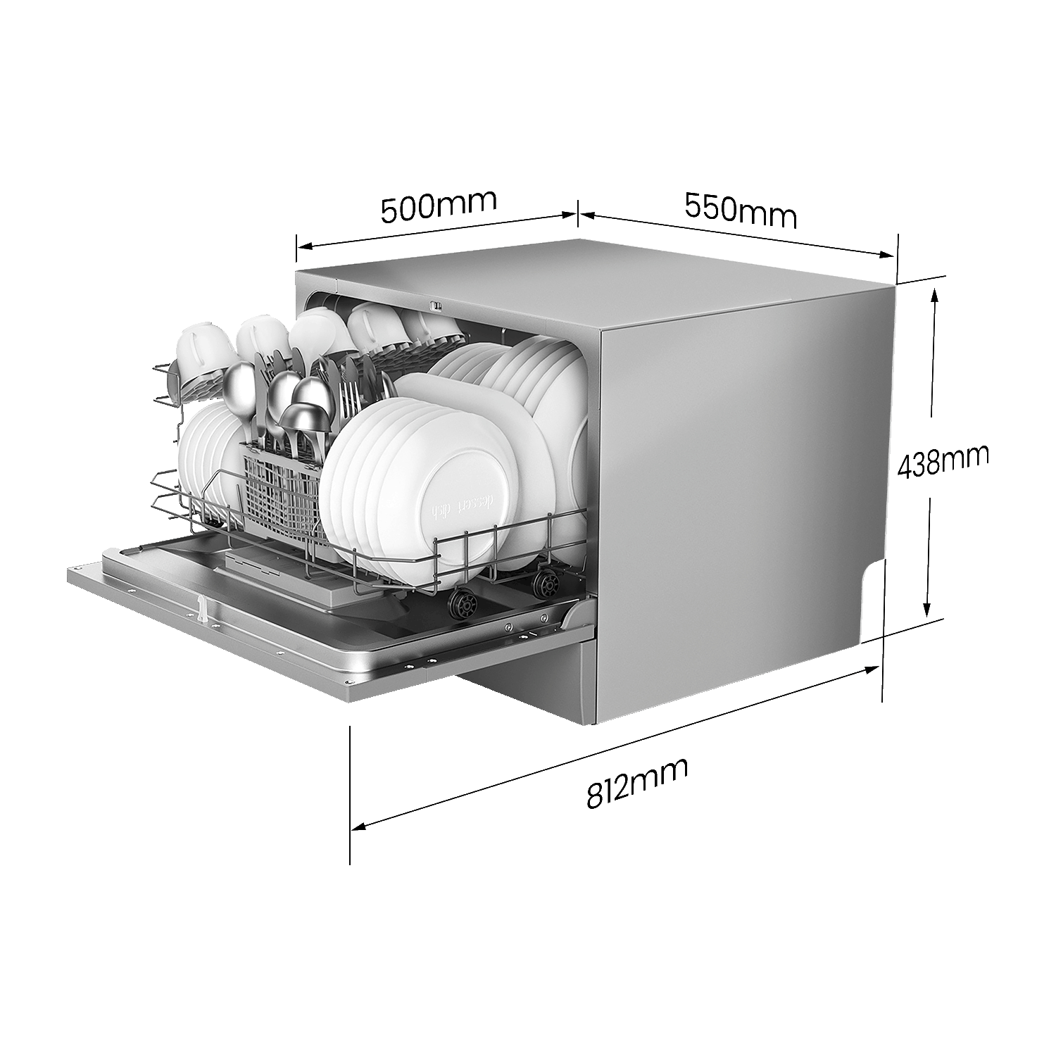 COMFEE' Portable Dishwasher Countertop Dishwasher