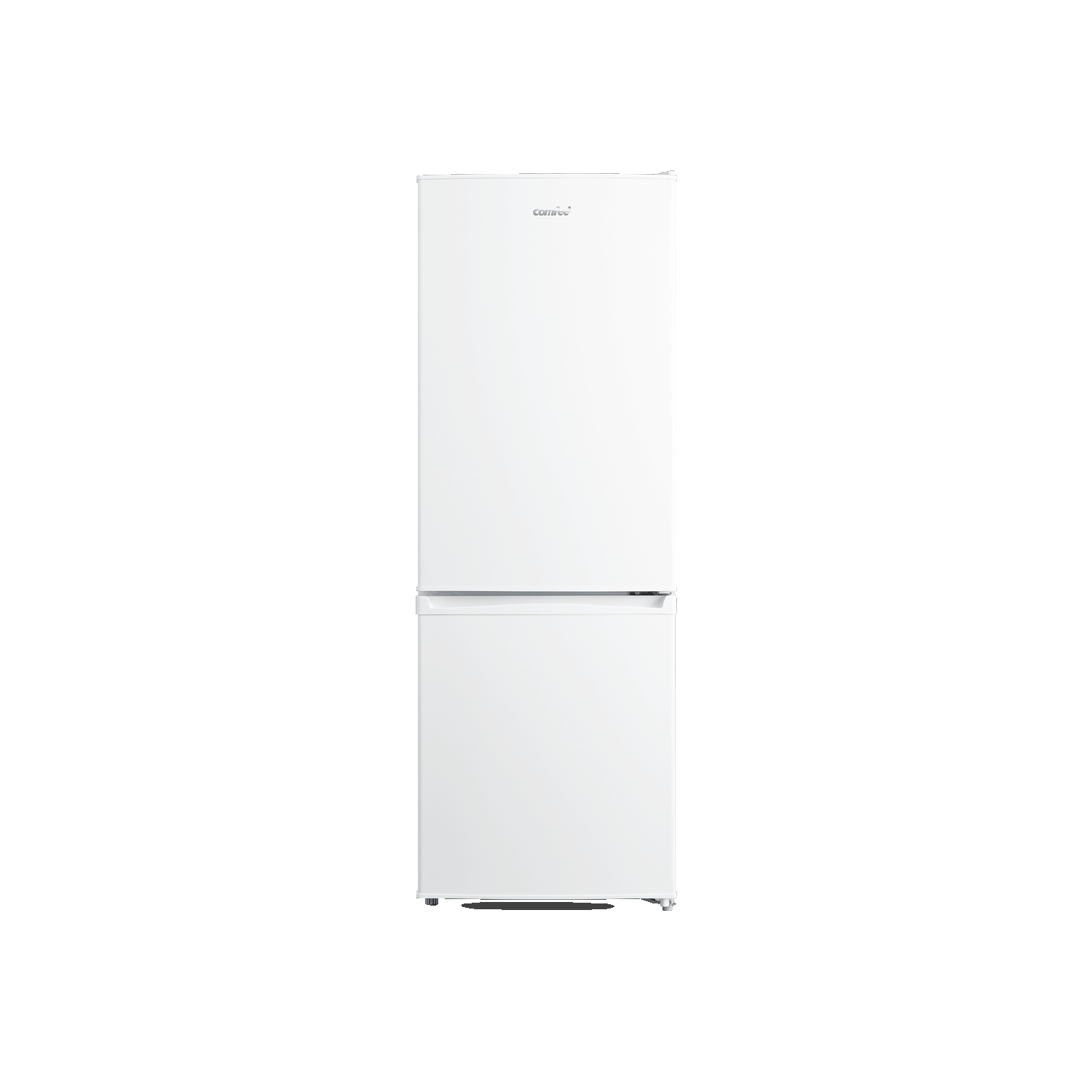 COMFEE' RCT87BL1(E) Under Counter Fridge Freezer, 87L Small Fridge Freezer  with LED Light, Removable Shelves, Adjustable Thermostats and Legs, Black