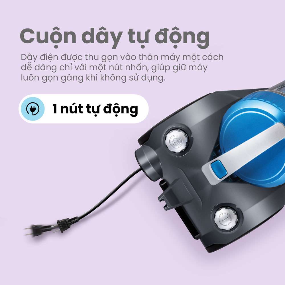 Tự động thu dây - Tiện lợi khi sử dụng