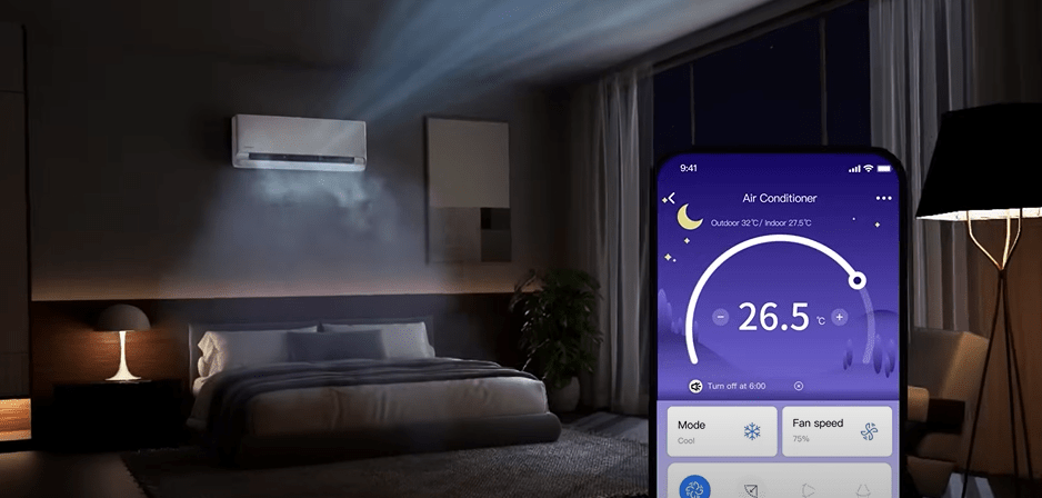 Bạn không cần thức giấc giữa đêm để tắt điều hoà nhờ có chế độ hẹn giờ