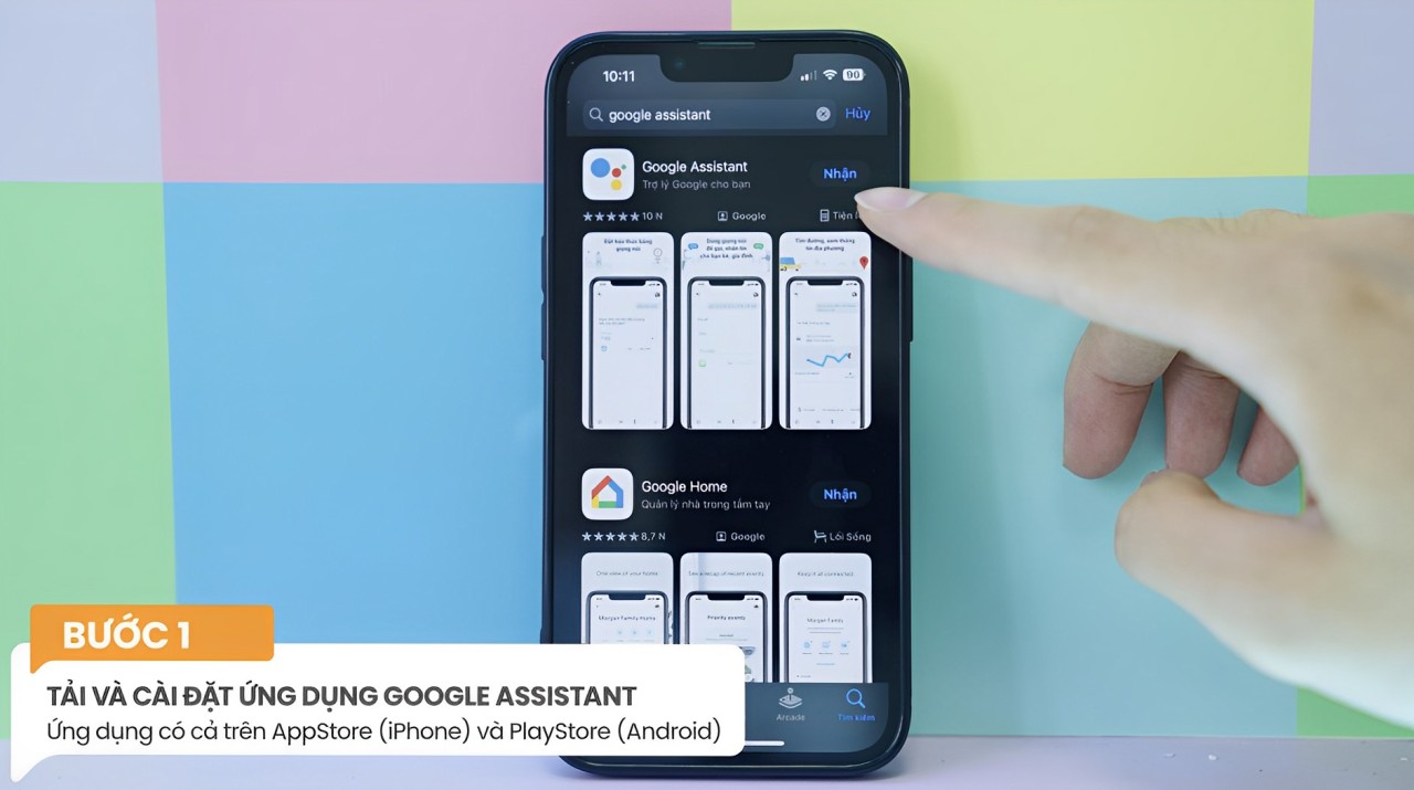 Cài đặt ứng dụng google assistant