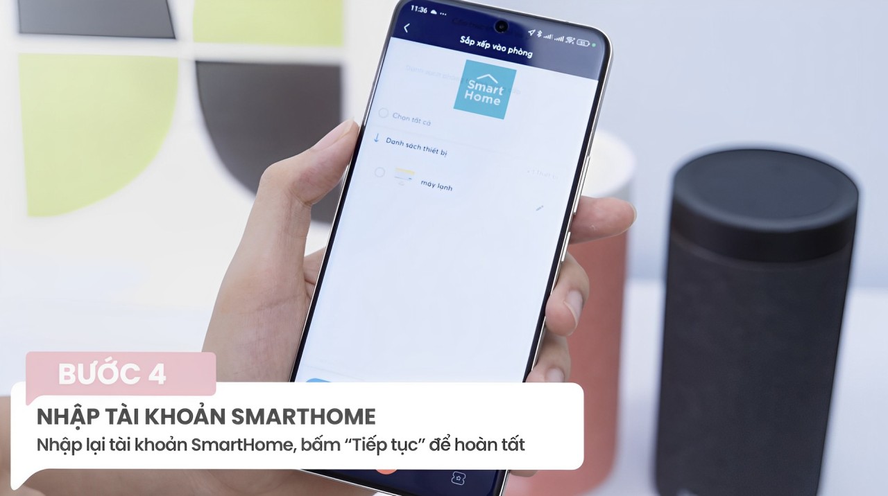 Nhập tài khoản smarthome