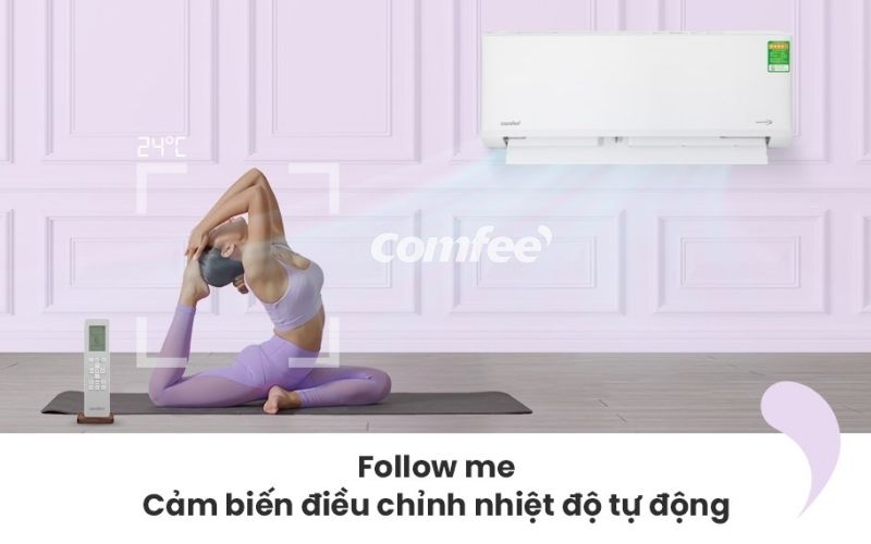 Bạn mang remote ở gần không gian sử dụng là có thể kích hoạt chế độ Follow Me