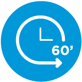 Temporizador 60 minutos:Permite ajustar el tiempo de manera precisa, con apagado automático.