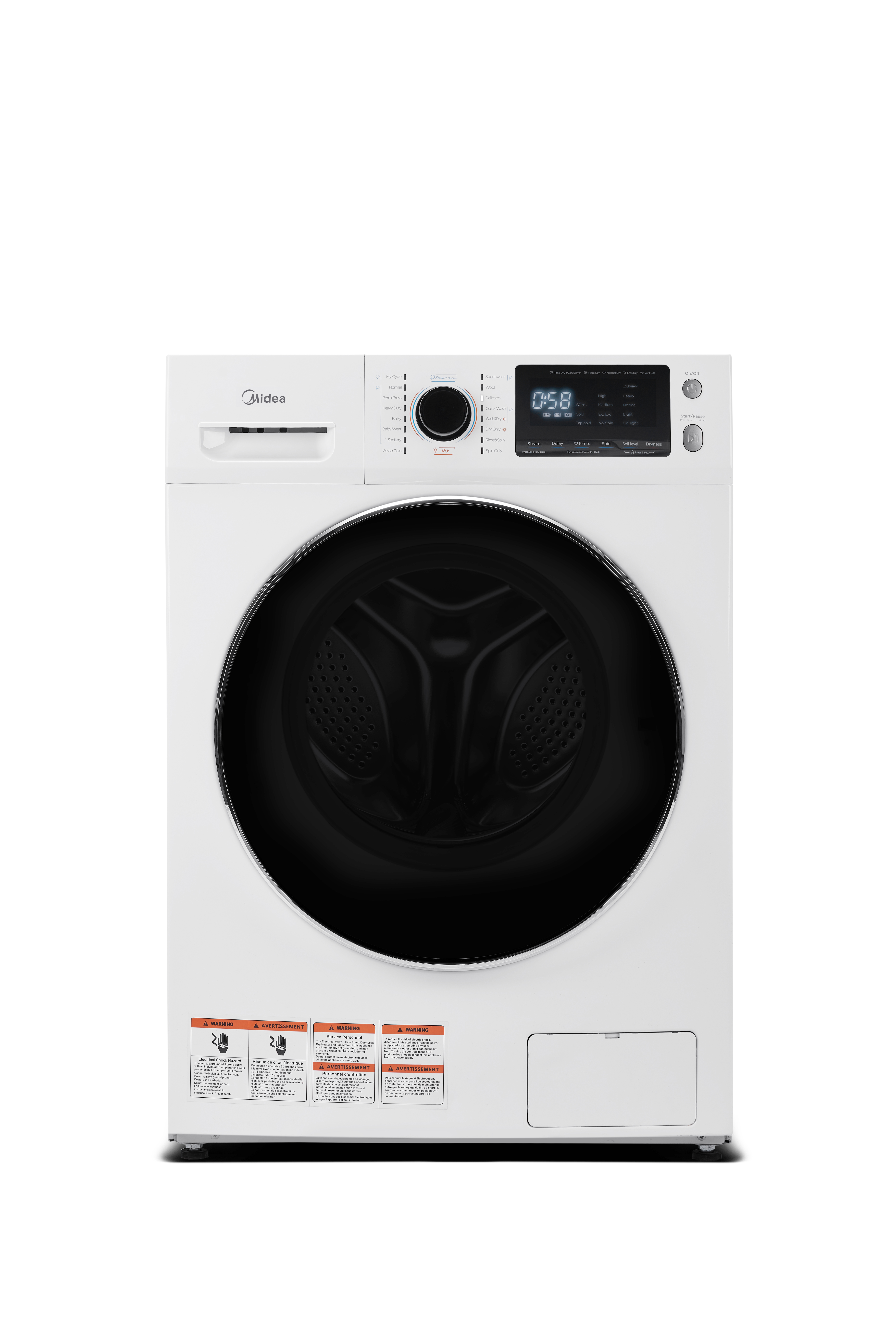  24 in. 3.1 Cu.Ft. All in One Ventless Washer Dryer Combo