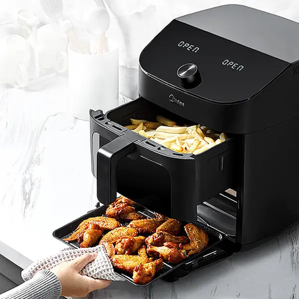 8 in 1 11 Quart Two Zone HeatXpress Air Fryer Oven