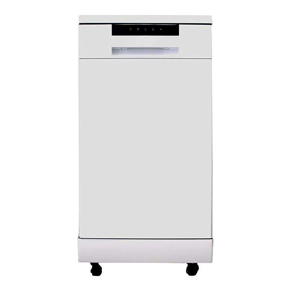 18" Top Control LED Display Portable Dishwasher 52 dB in White