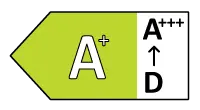 Die Energieeffizienzklasse dieses Modells ist A+, innerhalb eines Spektrums von A+++ bis D.