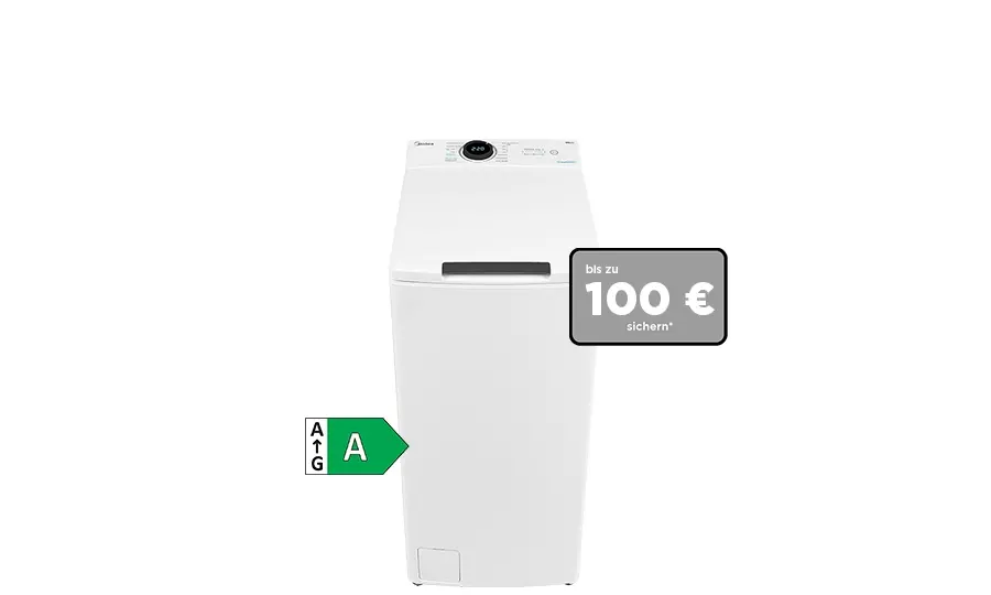 MF100T Toplader Waschmschine mit Energieeffizienzklasse A (A bis G) - bis zu 100 € sparen