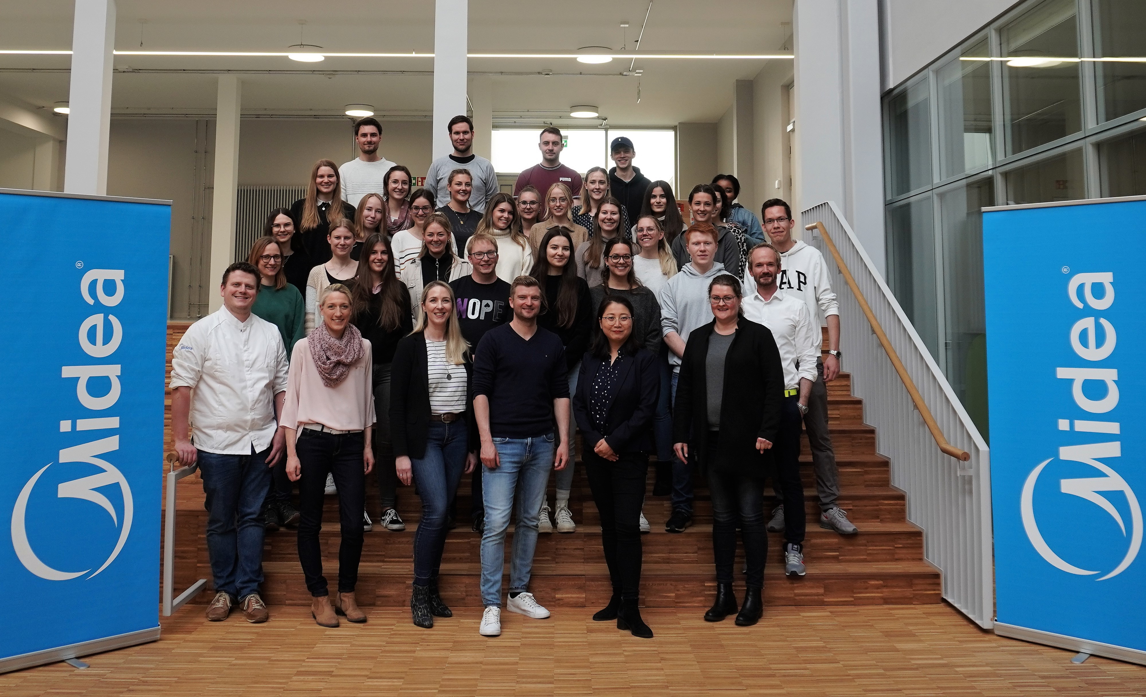 Midea Innovations Campus Sigmaringen Event mit 28 Studenten