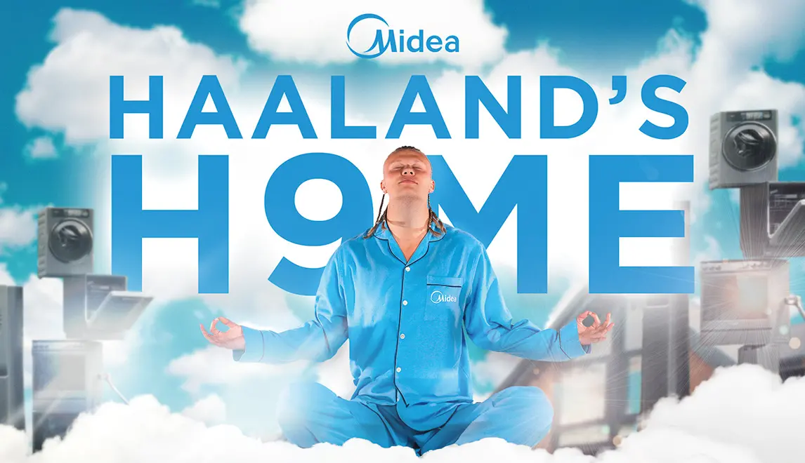 Haaland's H9me - Erling Haaland als  Markenbotschafter von Midea