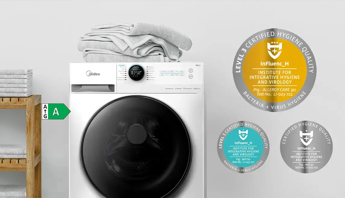 Siegel "CERTIFIED HYGIENE QUALITY – BACTERIA + VIRUS HYGIENE" 