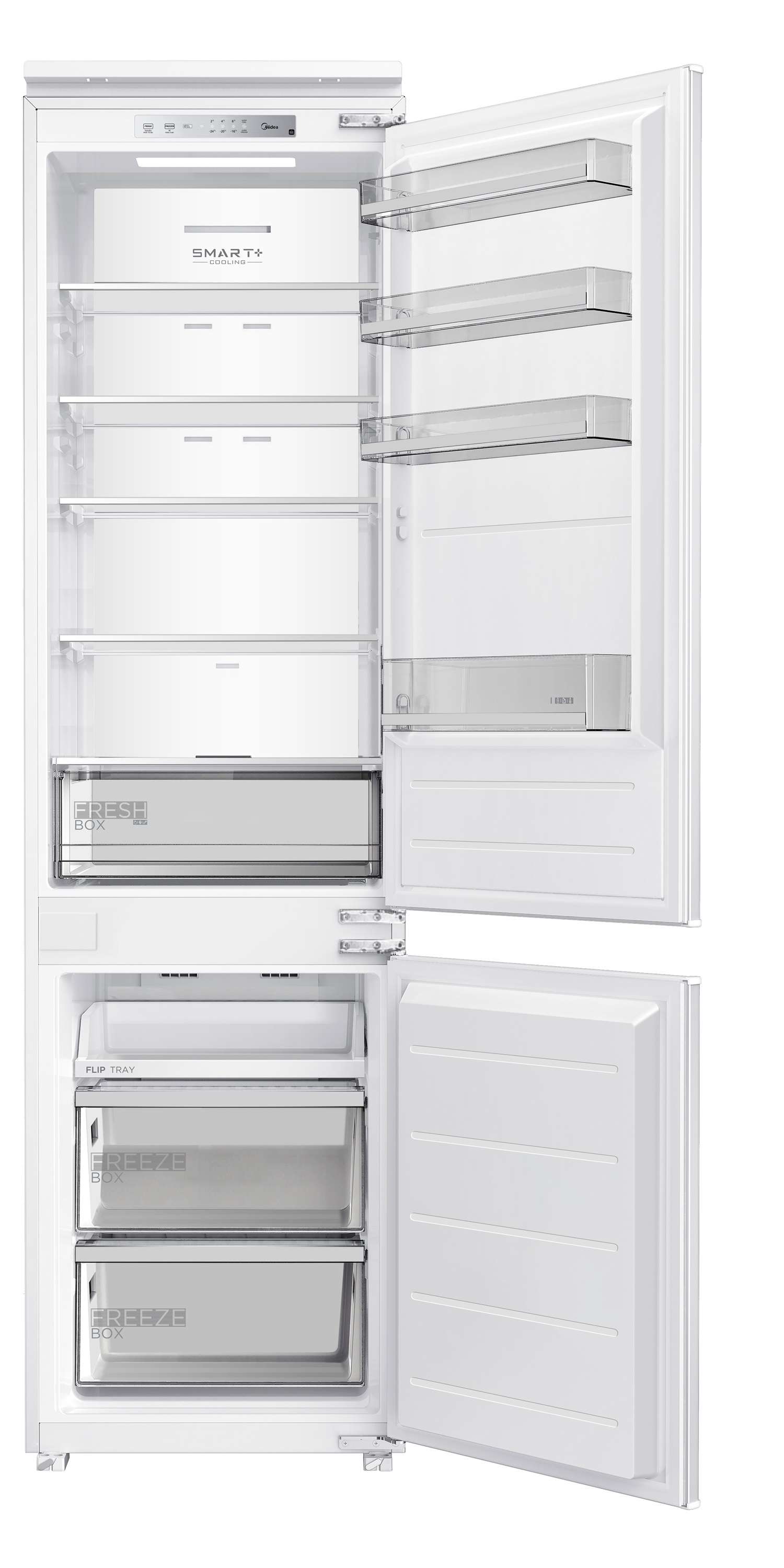 Réfrigérateur congélateur combiné intégrable 300l. 