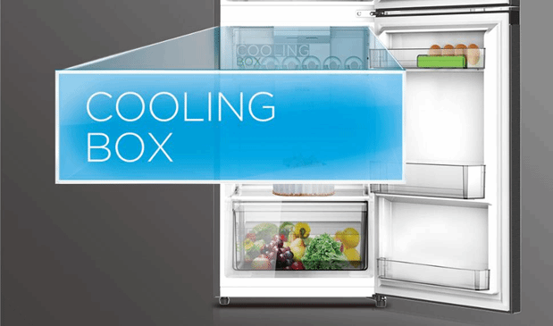 Cooling Box MIDEA Top Mount Refrigerator 463 Liter A+ - Stainless Steel MDRT645MTE46