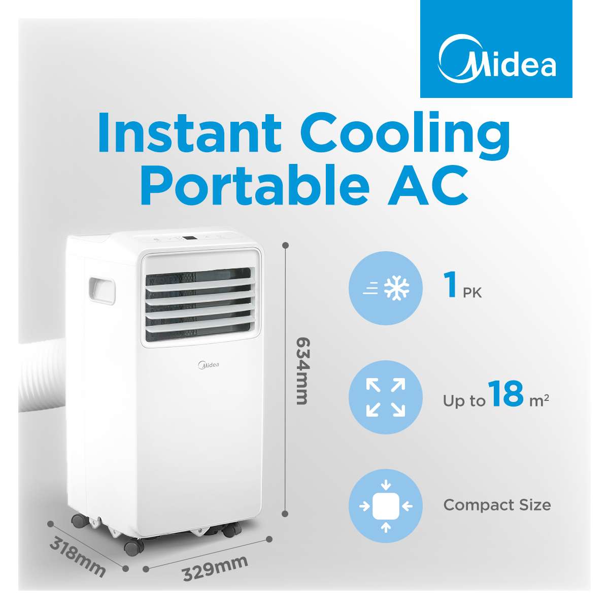 AC Portable Midea 1 PK - PHA Series