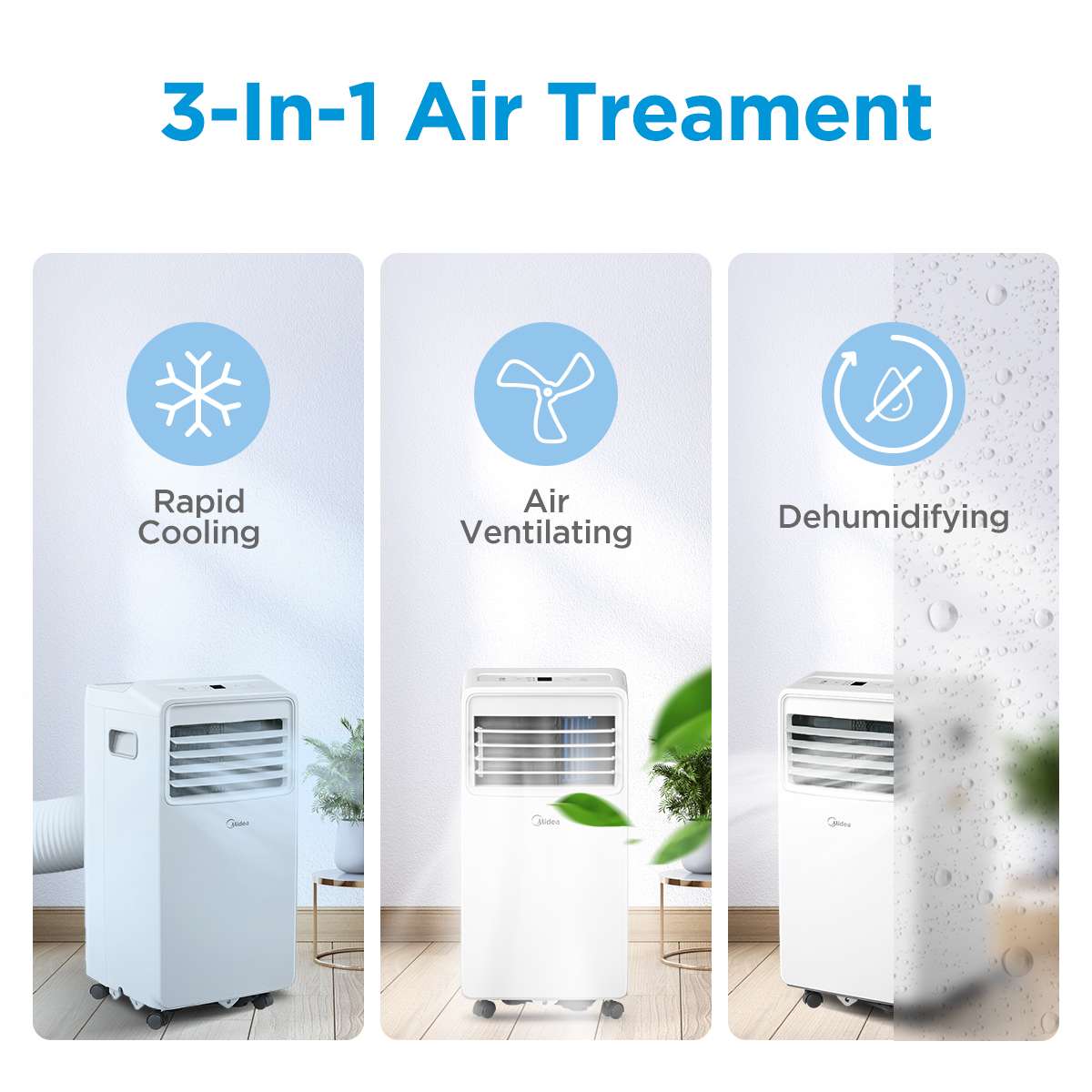 ac midea 0 5 pk