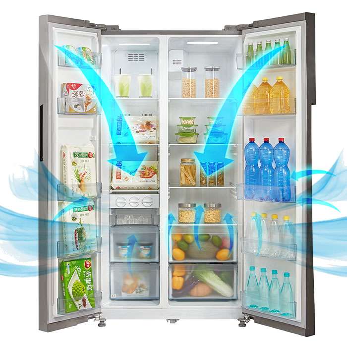 584 L Side by Side Refrigerator Multi Air Flow