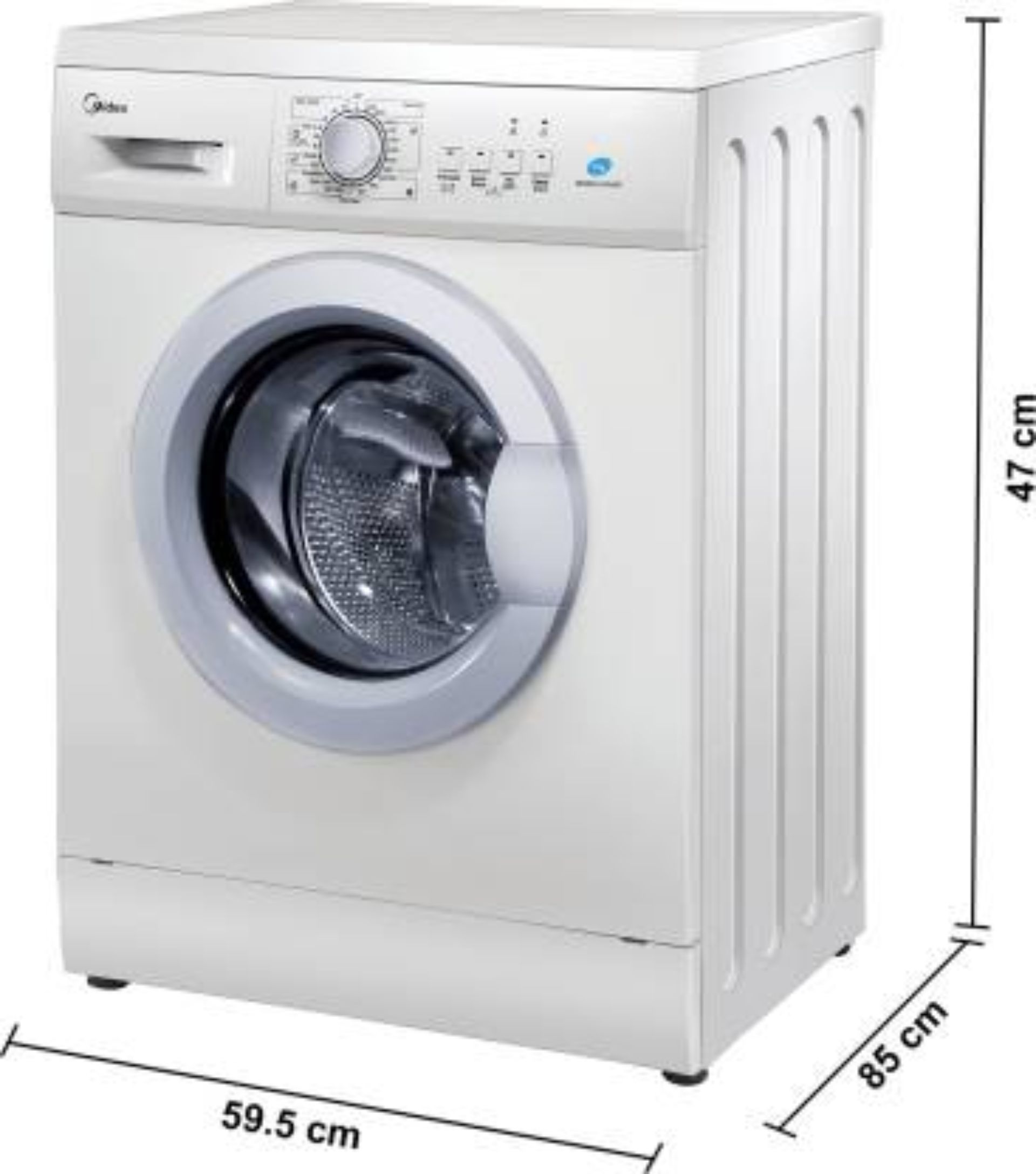 Buy Midea 7 Kg Front Load Washing Machine With 23 Wash Programs