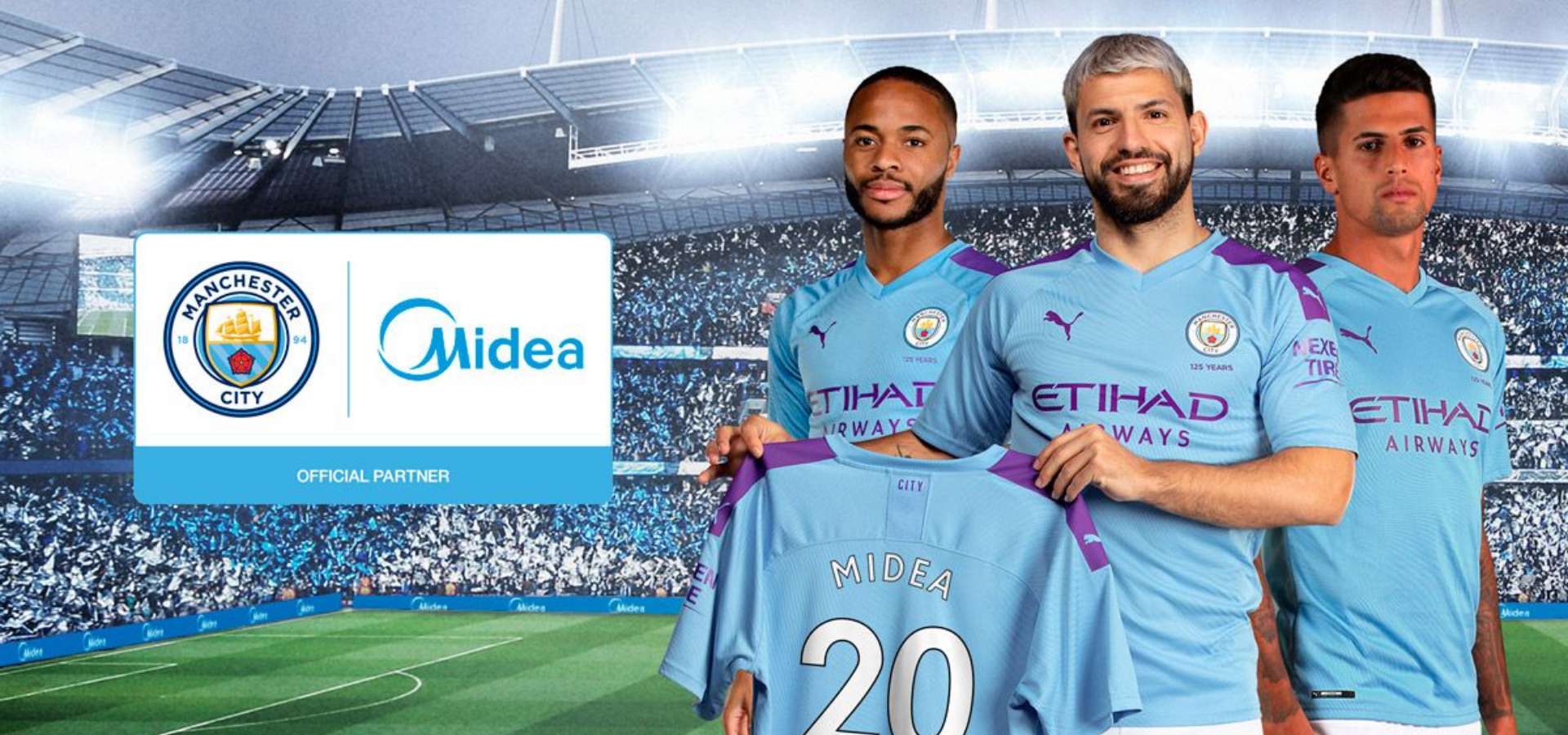 Manchester City annuncia una partnership globale con Midea, colosso nella produzione di elettrodomestici