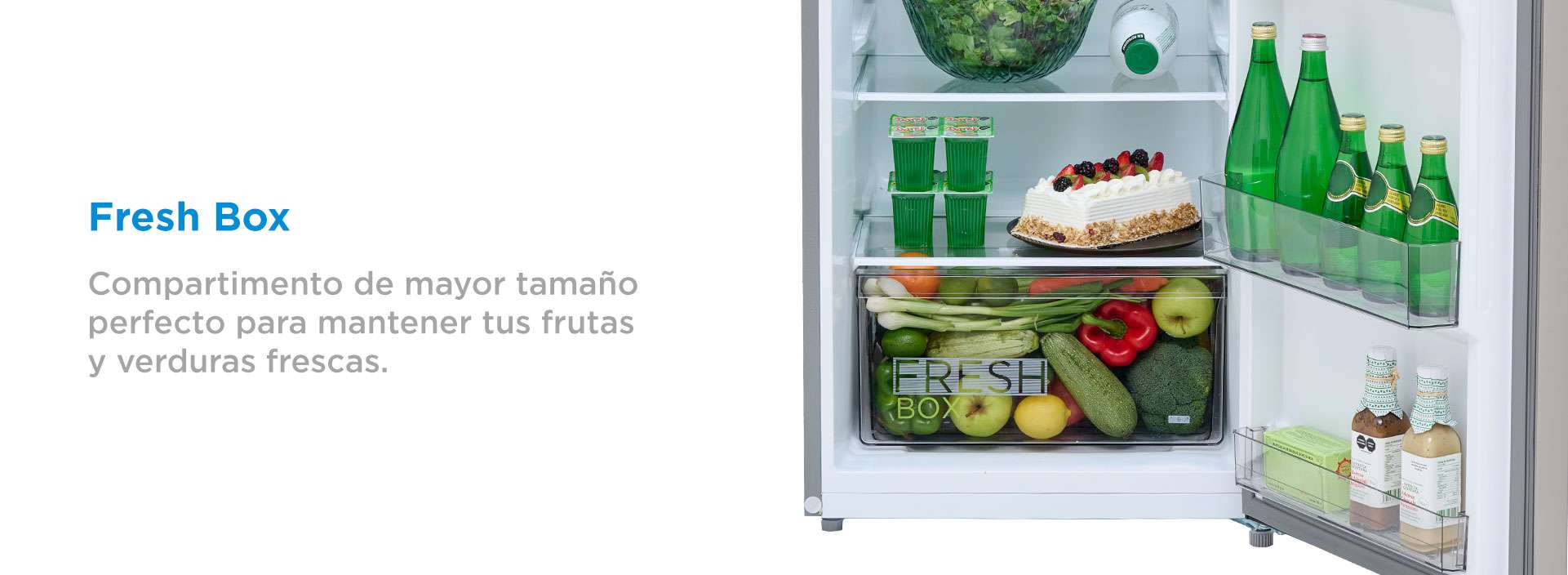 Refrigerador Automático Top Mount 10 Pies Cúbicos con Dispensador de agua /  280 L Bru Steel Smart Sensor
