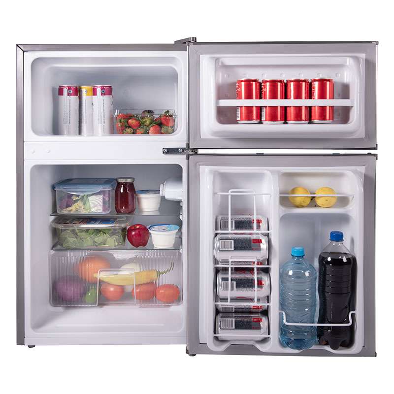 Refrigerador Compacto dos puertas 3.4 Pies Cúbicos / 96 L Silver Always Cool