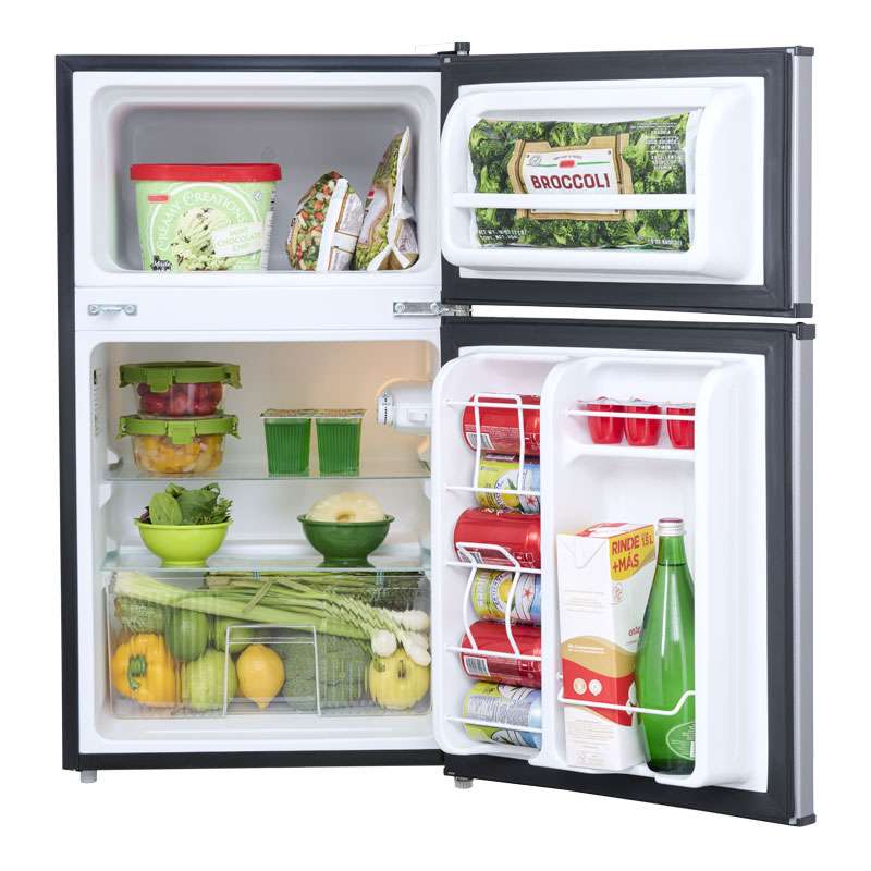 Refrigerador Compacto dos puertas 3.4 Pies Cúbicos / 88 L Lake Silver