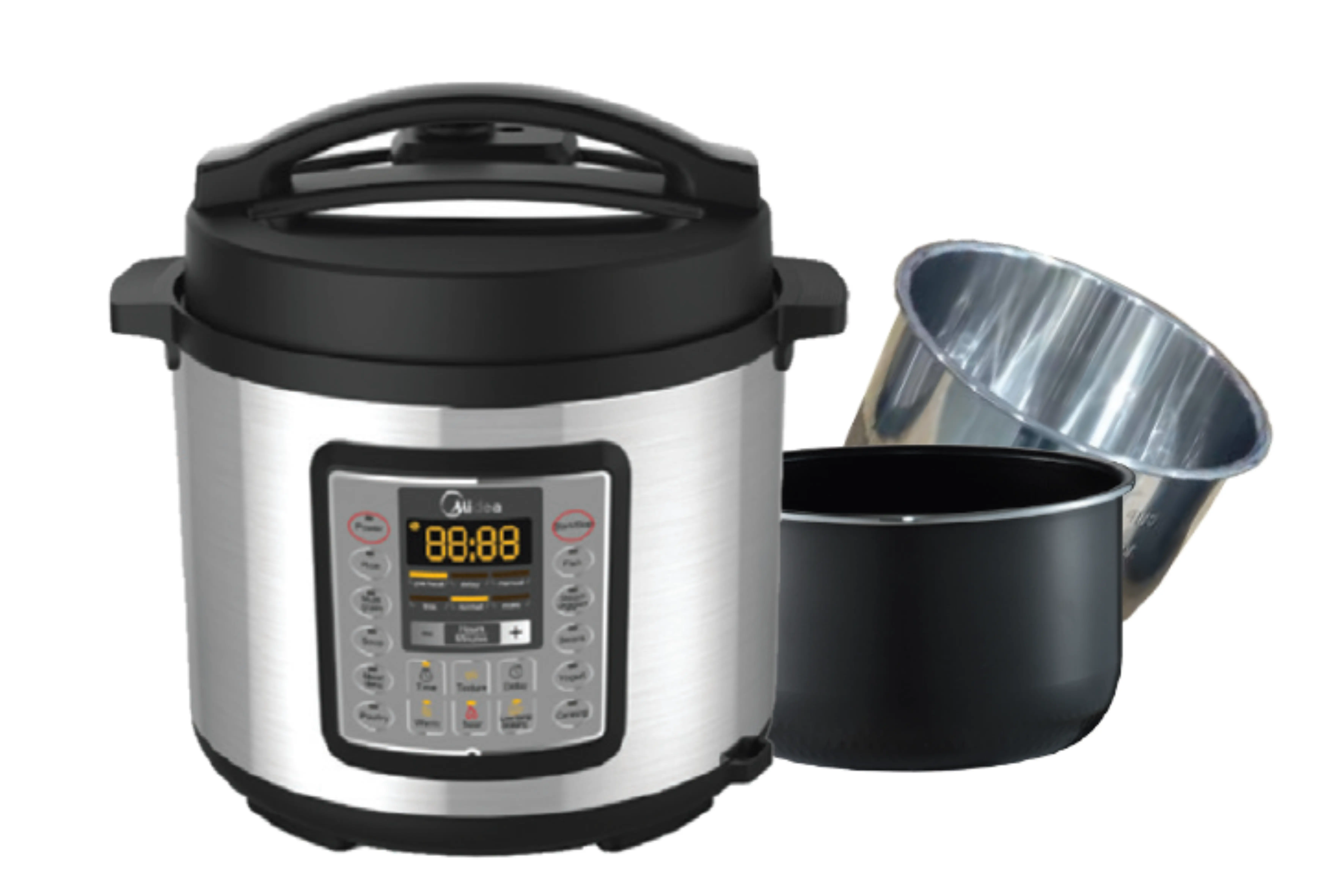 5.7L Pressure Cooker with Dual Pot MY D6007SS2