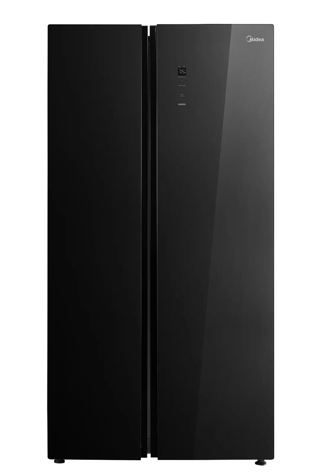 660L Side By Side Black Glass Inverter Refrigerator