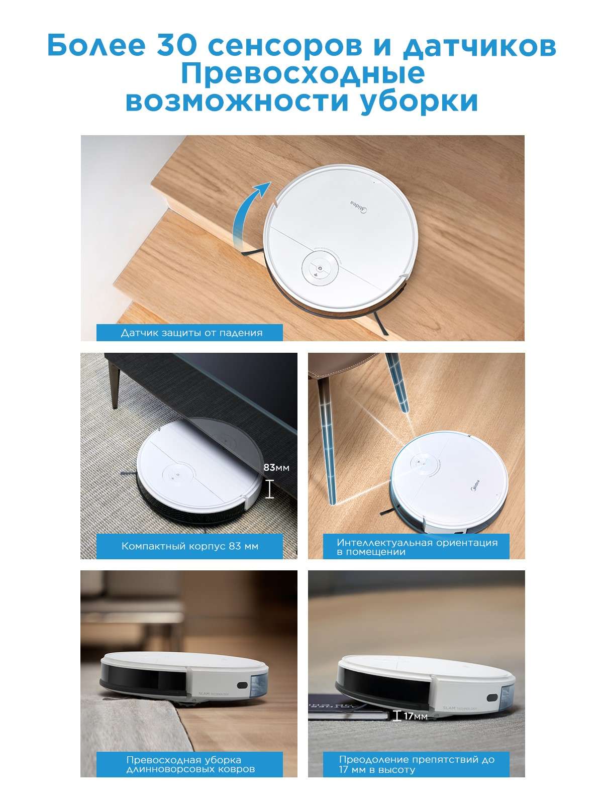 Робот пылесос Midea VCR10W