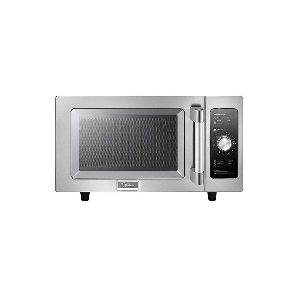 Midea 0.9 cu. ft. 1000-Watt Commercial Countertop Microwave Oven  Programmable in Stainless Steel In and Out 1025F1A - The Home Depot
