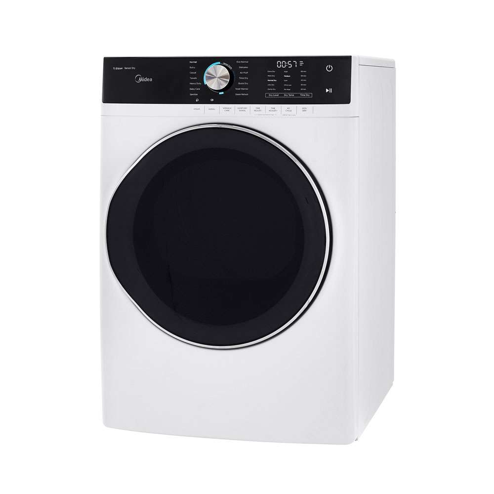 8.0 Cu. Ft. Capacity Front Load Gas Dryer White