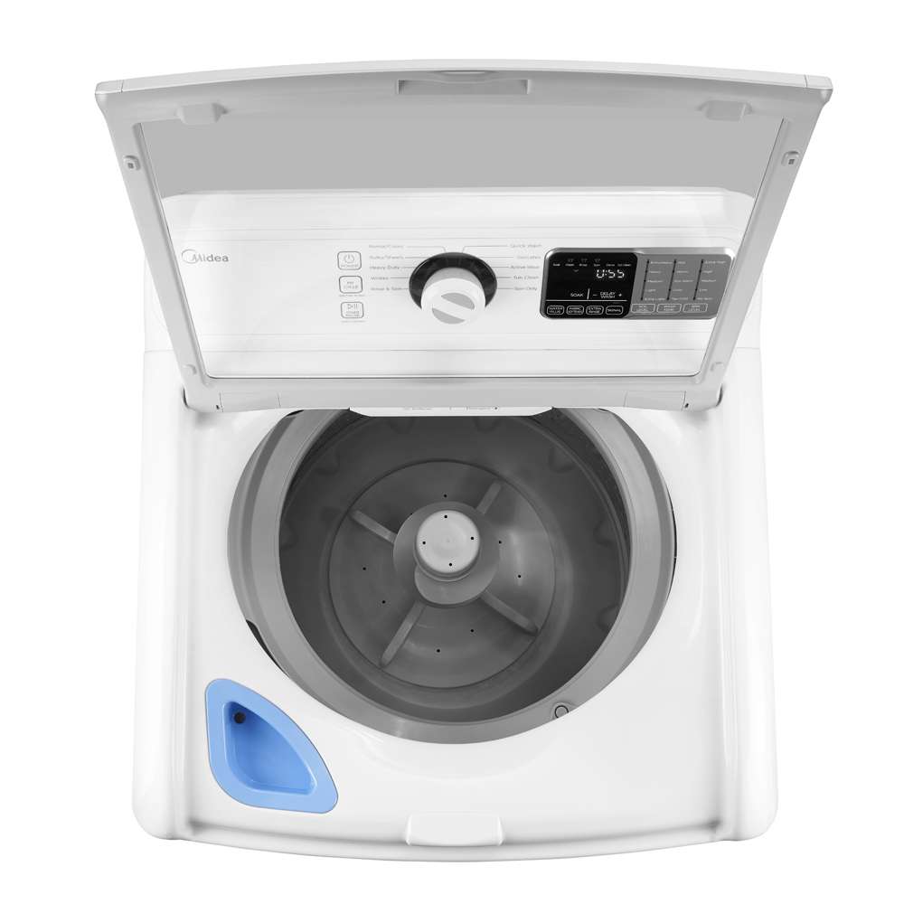 midea 4.1 cu ft top load impeller washer mlv41n1aww