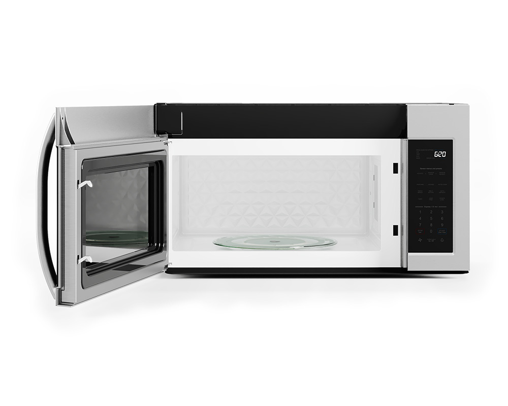 over the range microwave with led lights