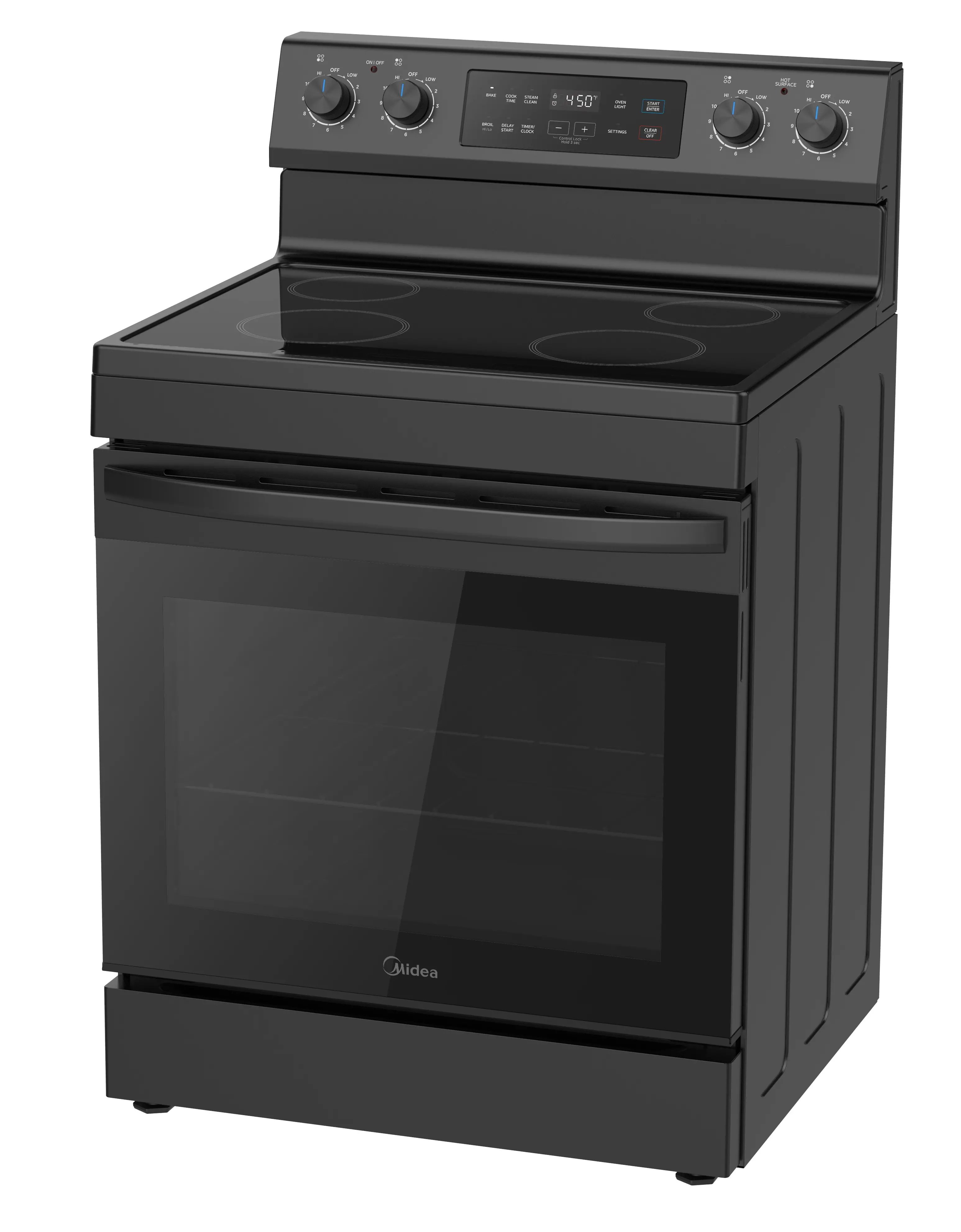 Midea 6.3 cu. ft. Freestanding Electric Range with Steam Cleaning