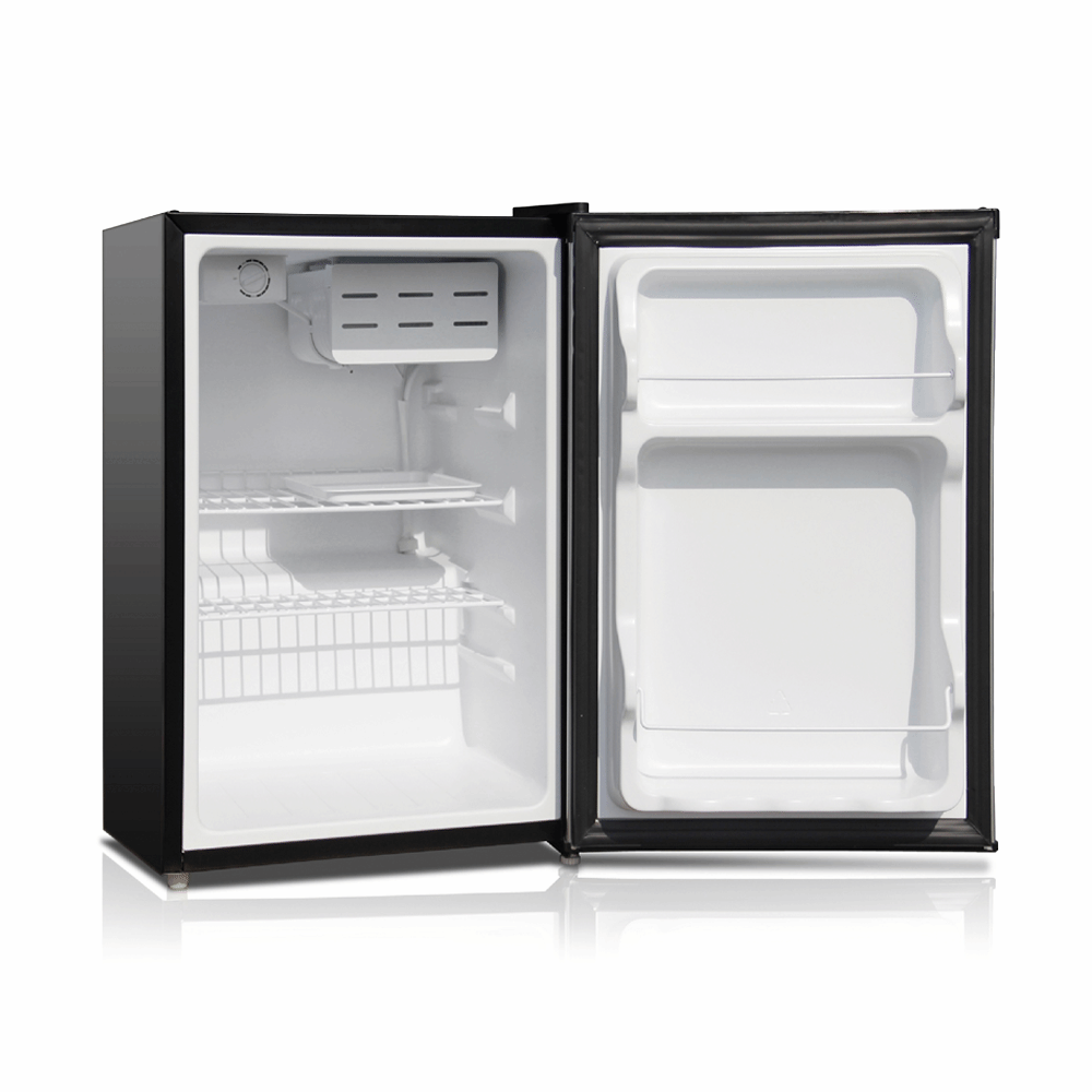 Midea Compact Refrigerator 2-Door 4.5 Cu ft, Black and Silver Mrm45d3asl, Size: 51 in