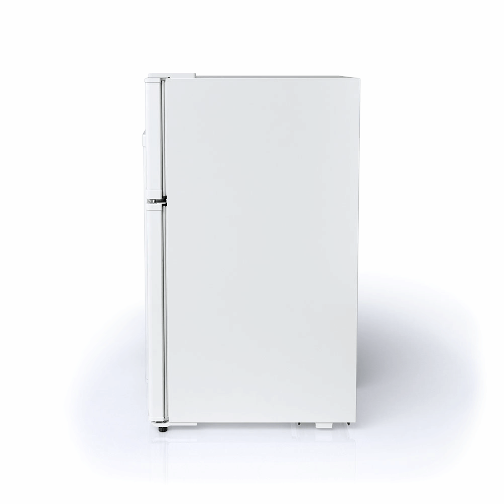 Appliance Basics 3.1 cu. ft. Double-Door Compact Mini Refrigerator -  Stainless Steel - Curacao 