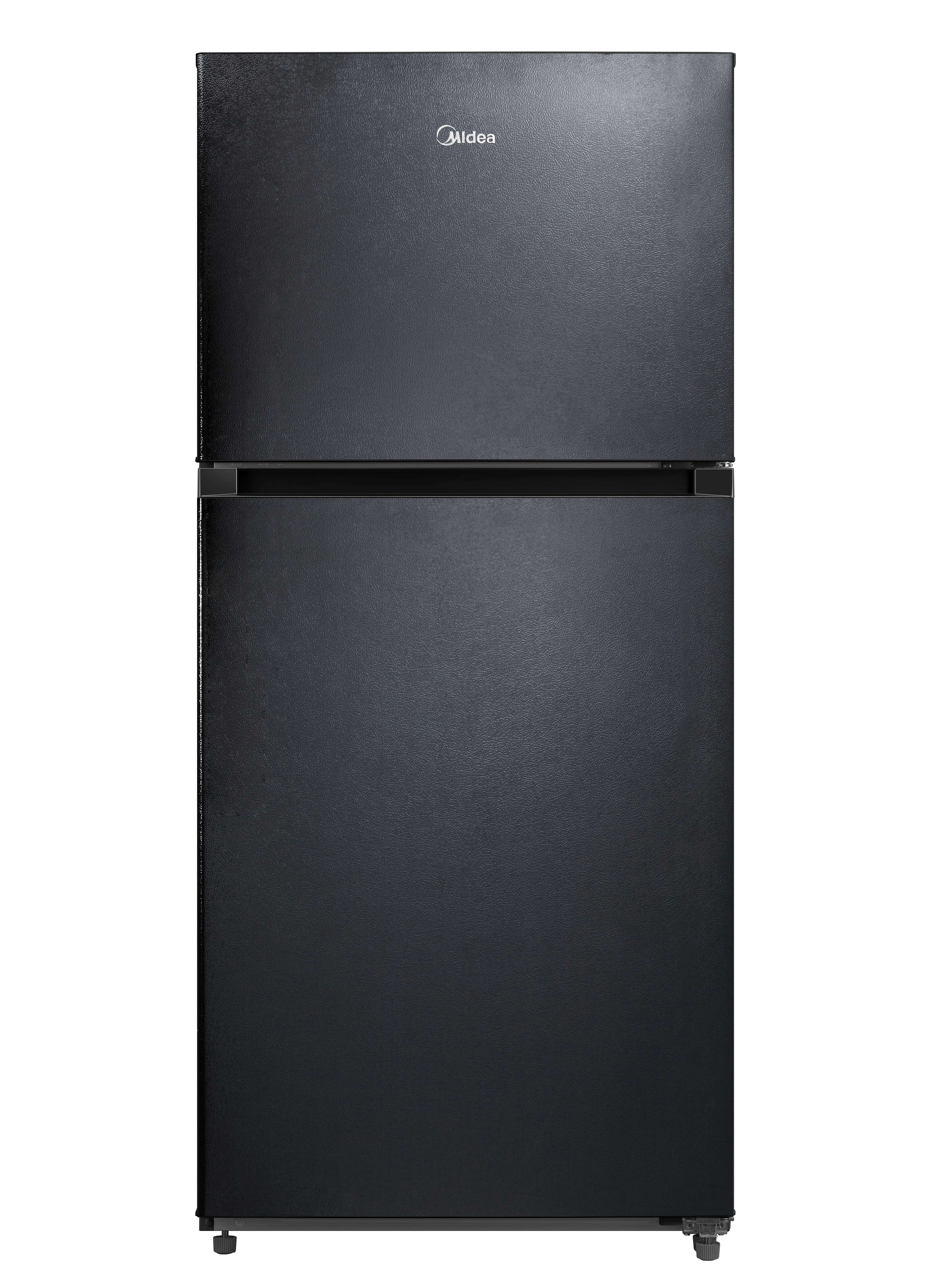 Midea Garage-Ready 18.0-cu ft Top-Freezer Refrigerator, Energy Star (Black)