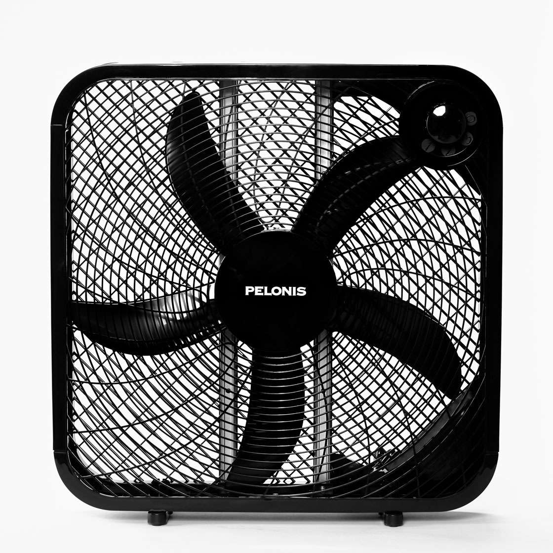 Pelonis 1500W 3-Speed Electric Fan-Forced Space Heater, PSH08F1ABB, Black 