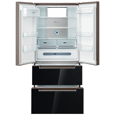 532L, FRENCH DOOR REFRIGERATOR, ALLOY COOLING BACK, DUAL COOLING, 3 CYCLE
