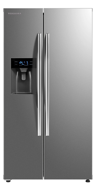 508L, SIDE BY SIDE REFRIGERATOR, 3-IN-1 AUTO ICE MAKER, DUAL INVERTER, ALLOY COOLING BACK