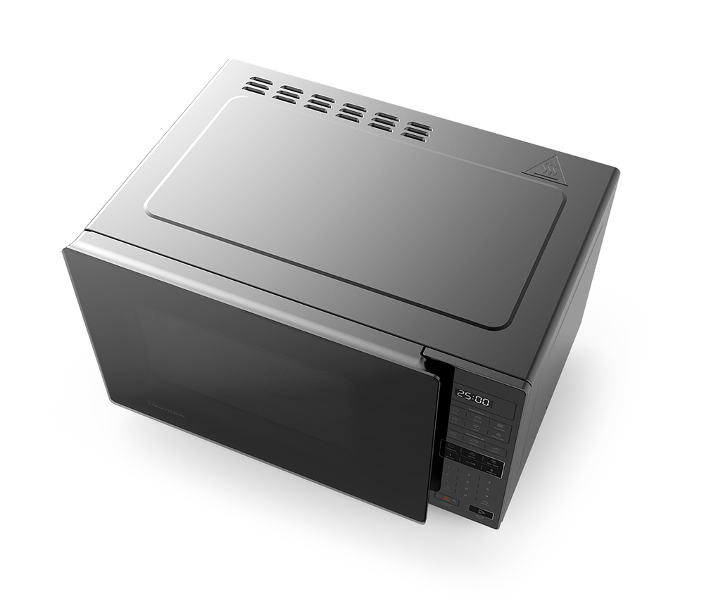 MICRO-ONDAS SMARTPLATE CINZA COM PORTA ESPELHADA 27L TOSHIBA
