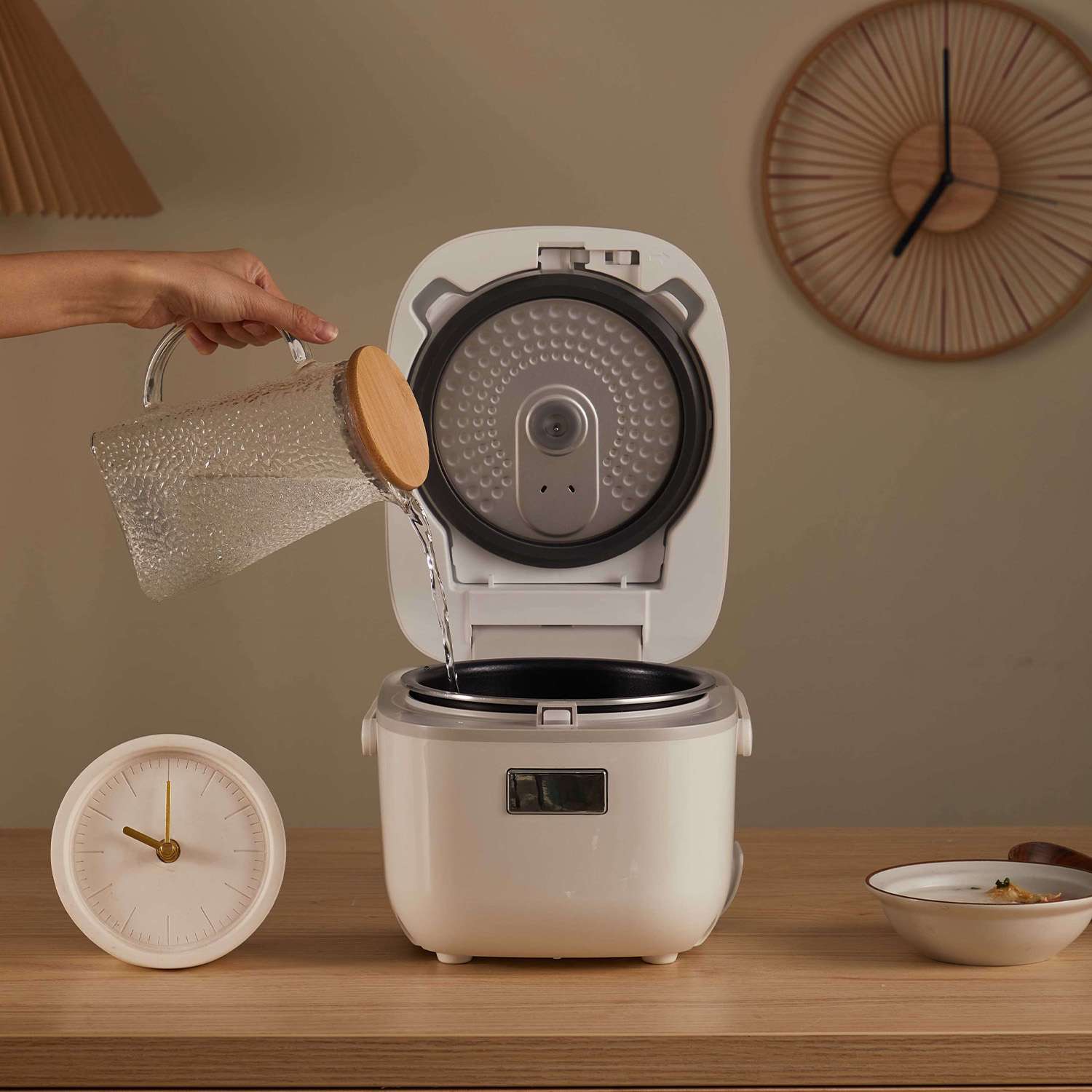  3-Cup Digital Programmable Rice Cooker with 8 Cooking Functions