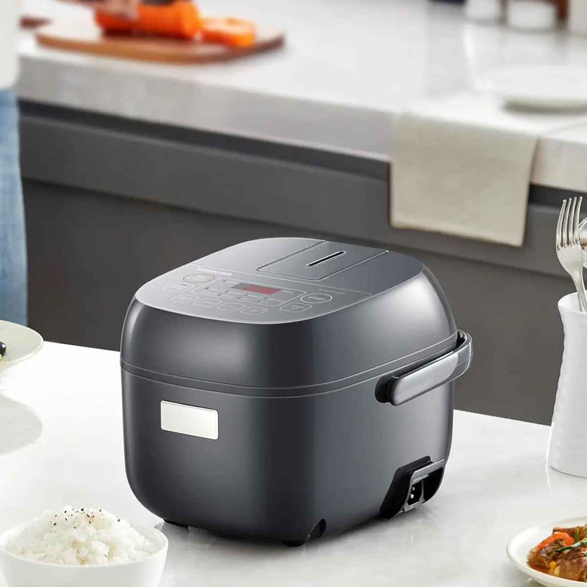 Cuiseur de riz numérique programmable 3 tasses avec 8 fonctions de cuisson
