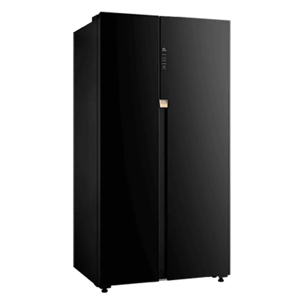 SIDE BY SIDE 562L BLACK GLASS COOLER
