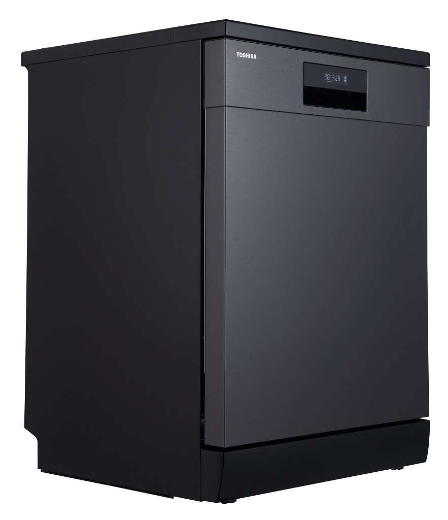 Black Stainless Steel - Toshiba Dishwasher With 15 Place Setting & Uv Led - DW-15F2IN(BS)-IN Banner 2