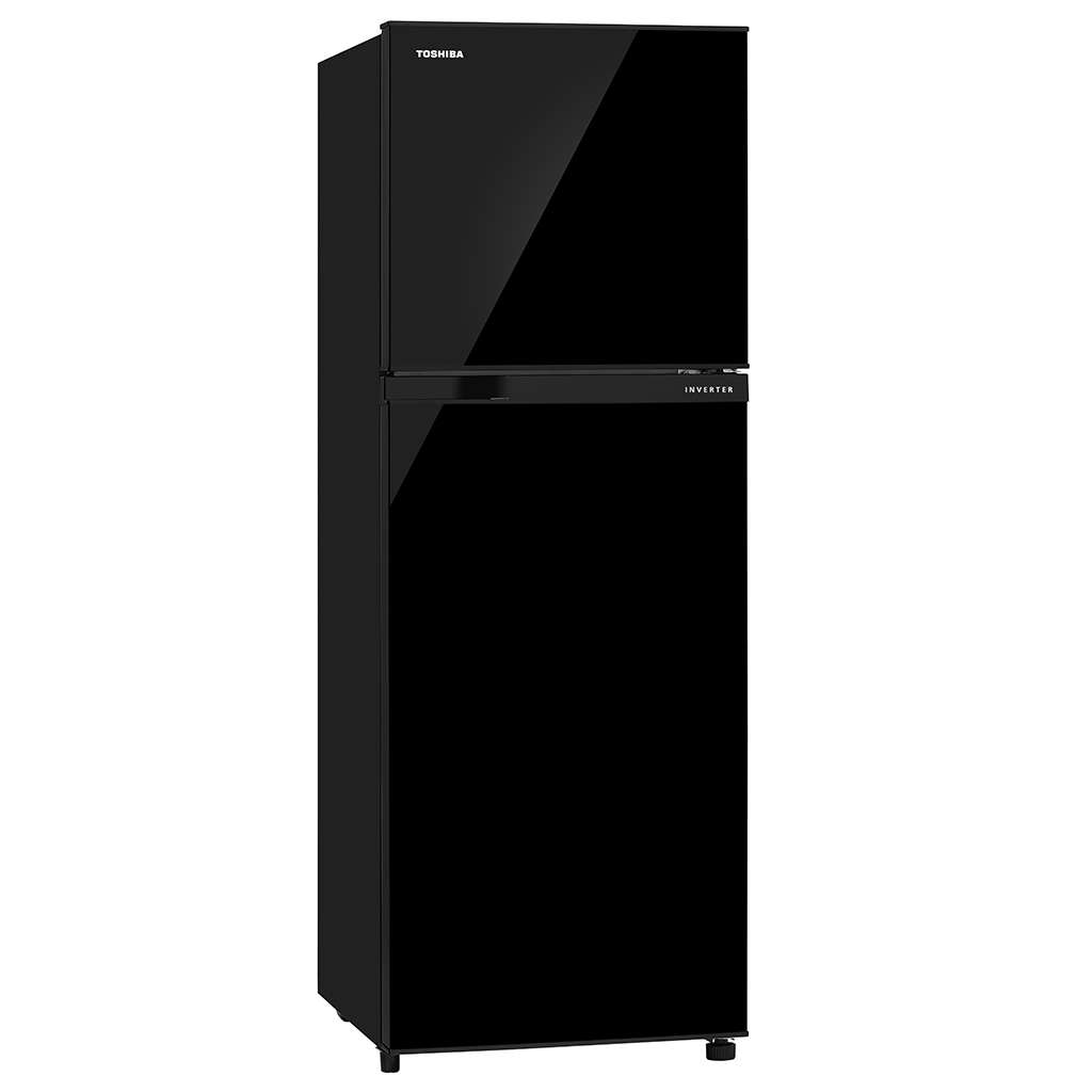 Toshiba 252l Double Door Refrigerator Black Uni Glass Finish GR-AG28INU(UK) Banner 2
