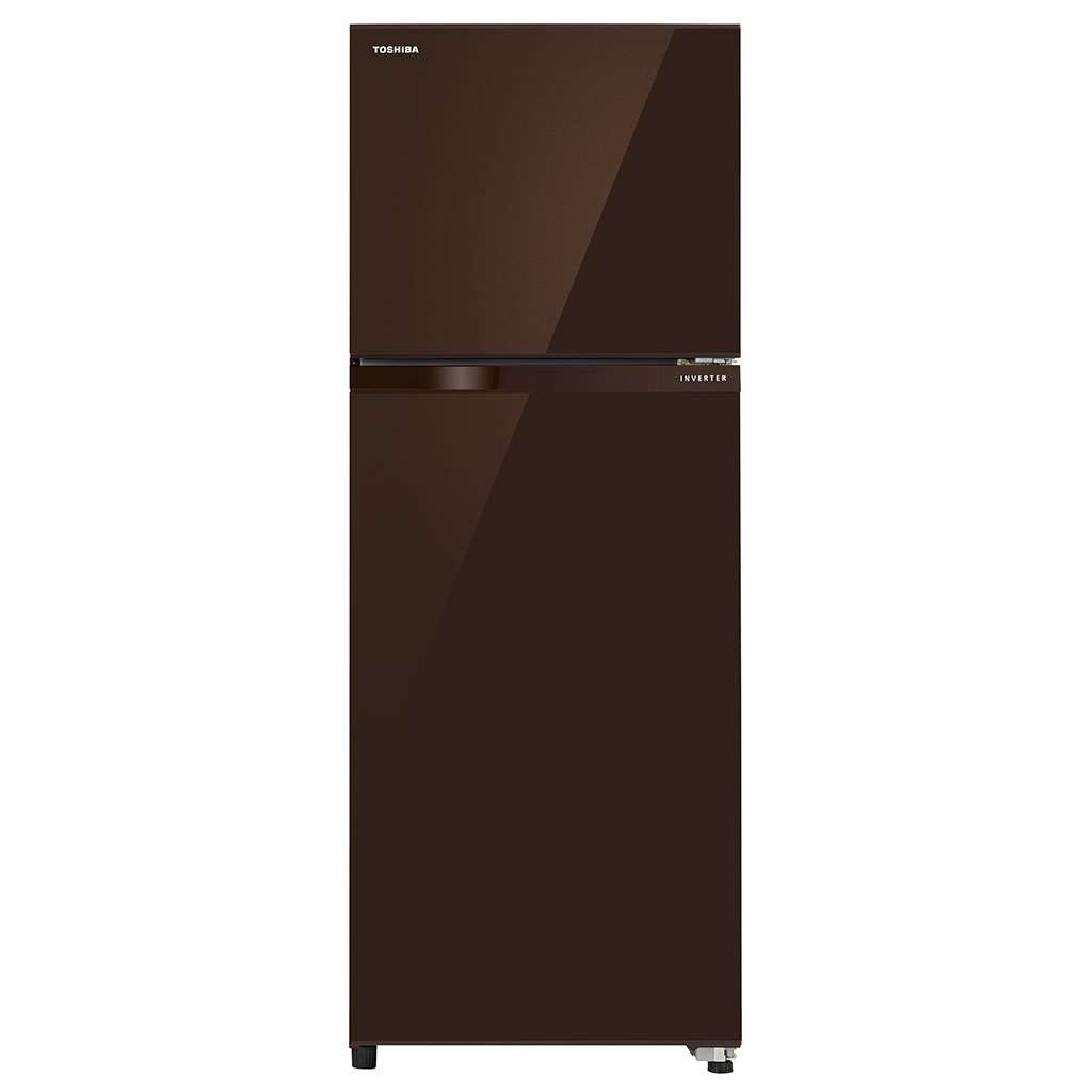 Toshiba 325l Double Door Refrigerator Brown Glass Finish GR-AG36IN(XB) Banner 1