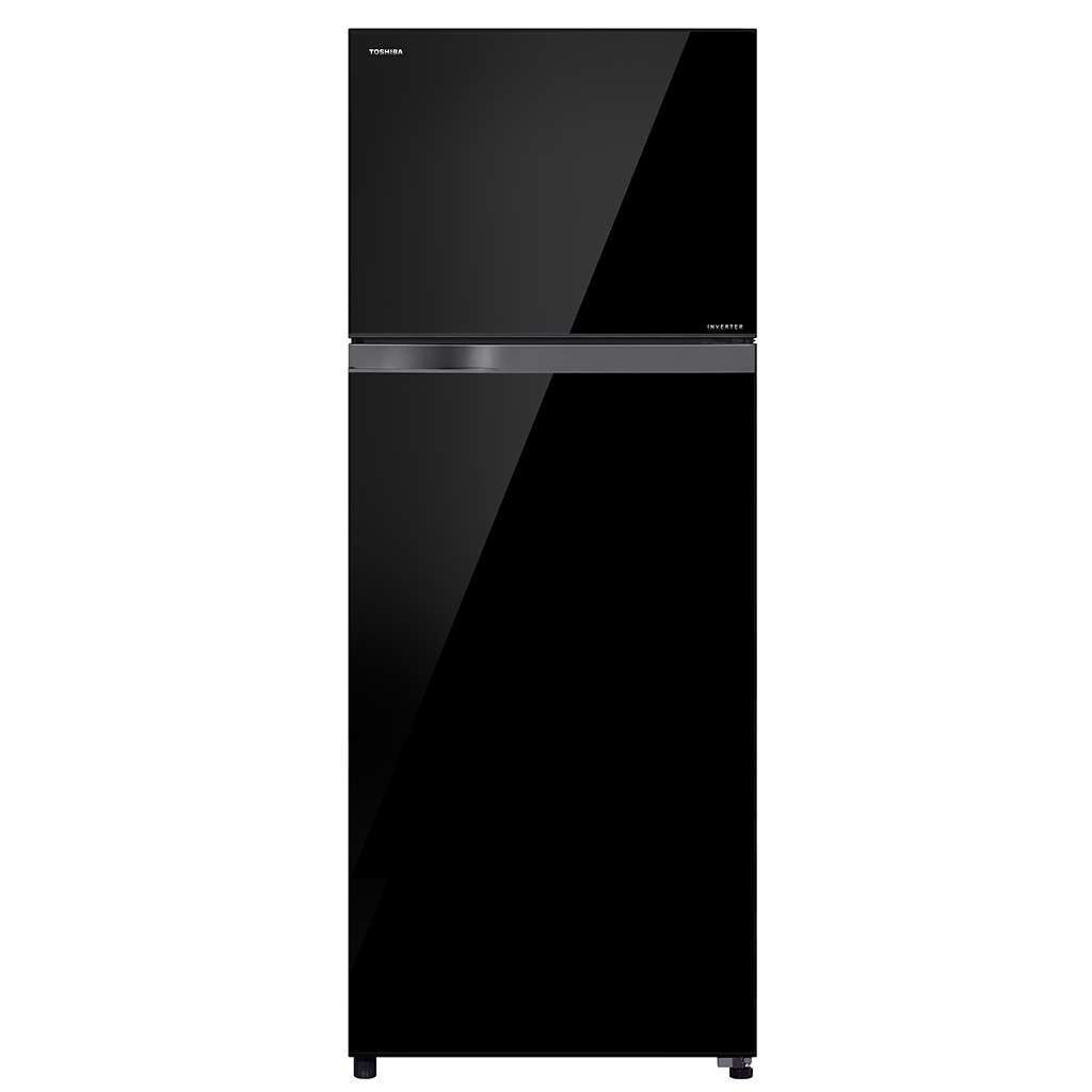 Toshiba 445l Double Door Refrigerator Black Glass Finish GR-AG46IN(XK) Banner 1
