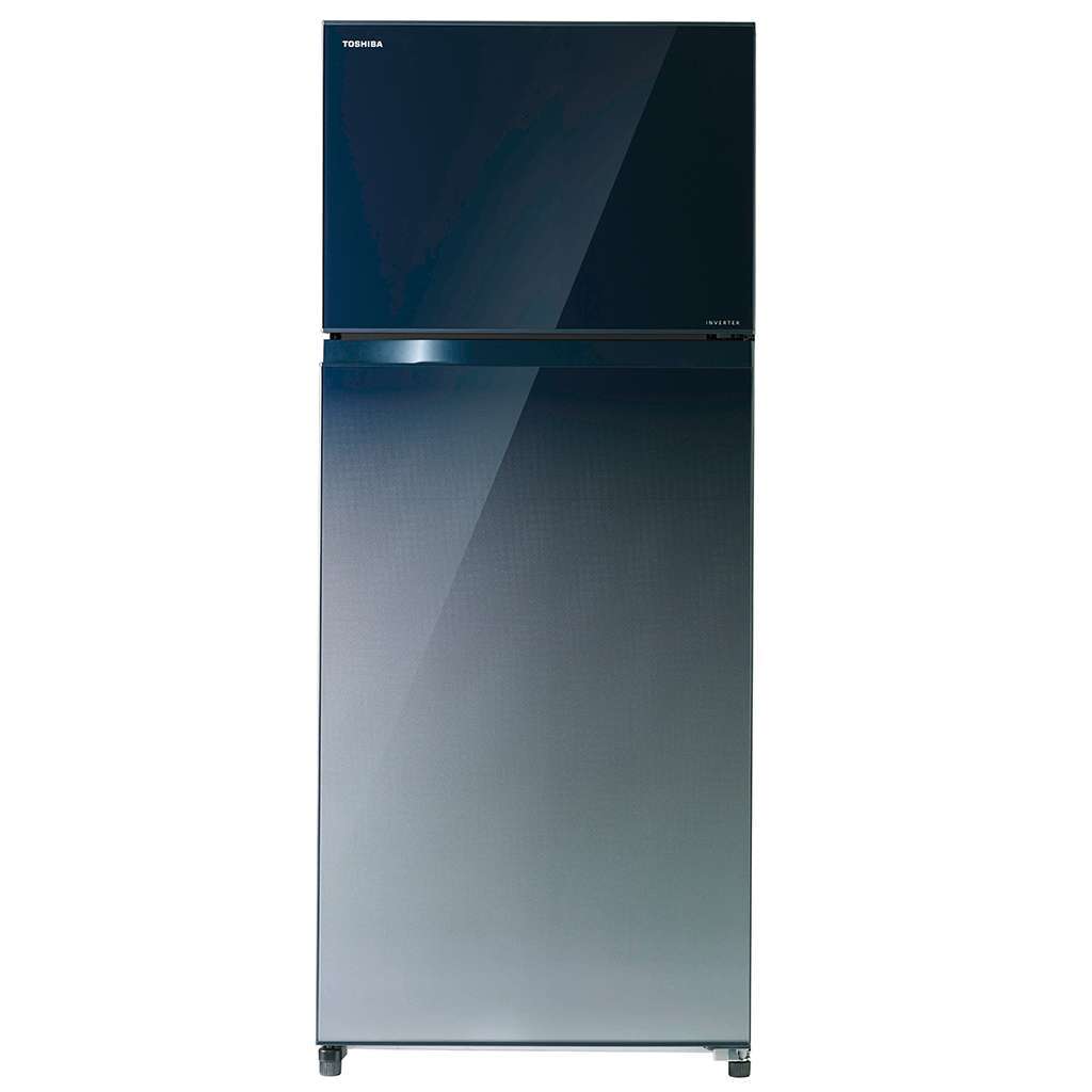 Toshiba 541l Double Door Refrigerator Gradation Blue Glass Finish GR-AG55IN(GG) Banner 1